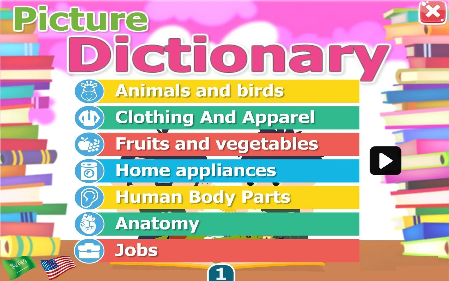 PICTURE DICTIONARY FOR CHILDREN (ARABIC – ENGLISH)