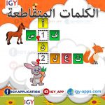 الكلمات المتقاطعة 🖨️ عربي 🖨️ وسائل تعليمية