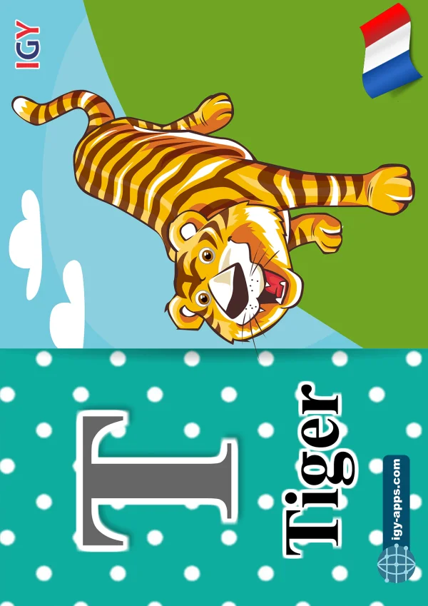 نمر — Tiger — حرف T