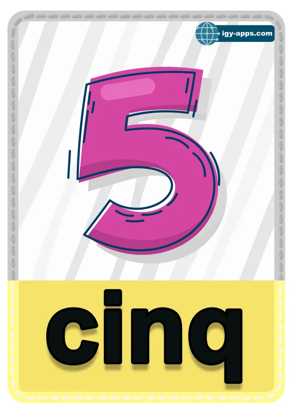 ٥ خمسة — Five — رقم 5