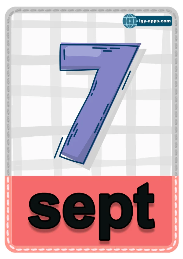 ٧ سبعة — Seven — رقم 7