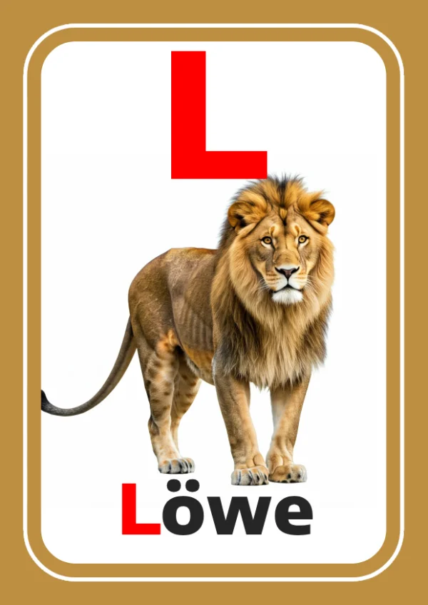 أسد — Lion — حرف L