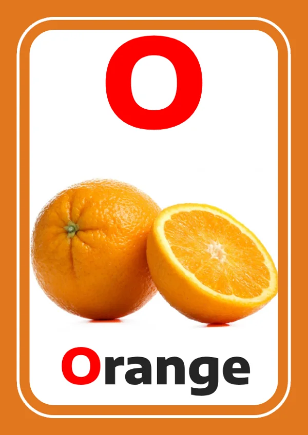 برتقال — Orange — حرف O