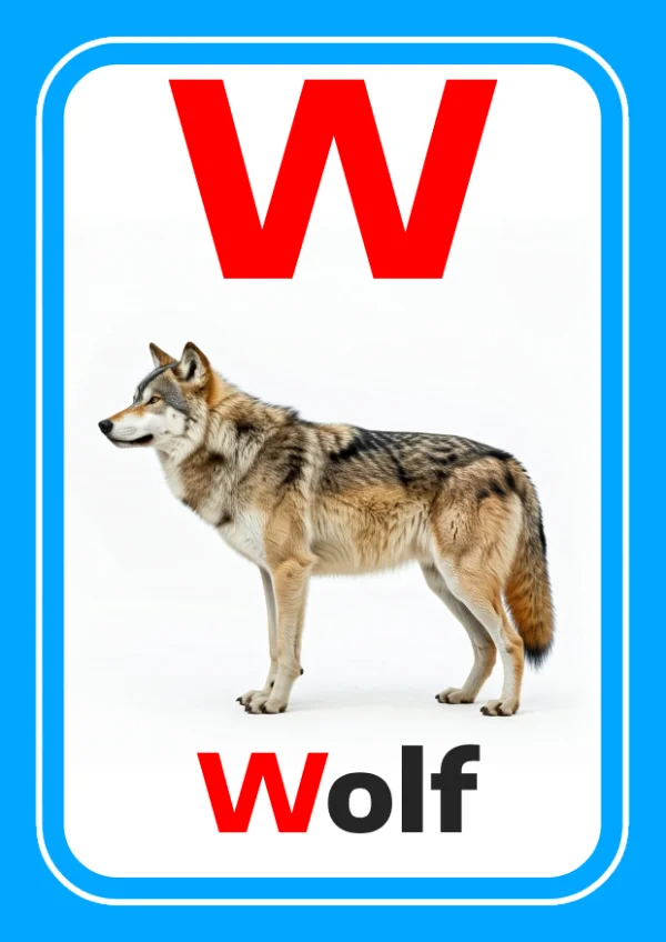 ذئب — Wolf — حرف W