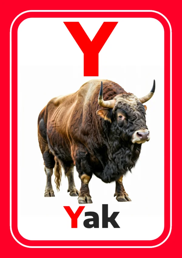 ثور الياك — Yak — حرف Y