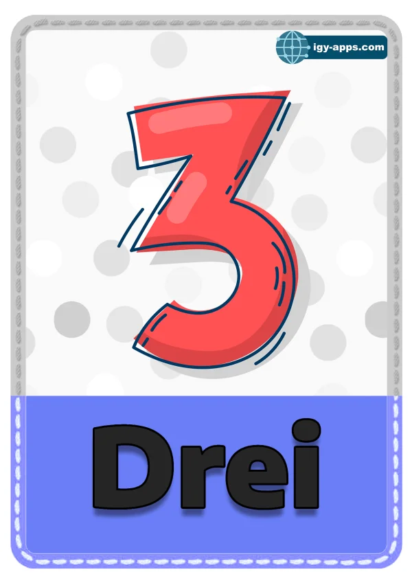 ٣ ثلاثة — Three — رقم 3