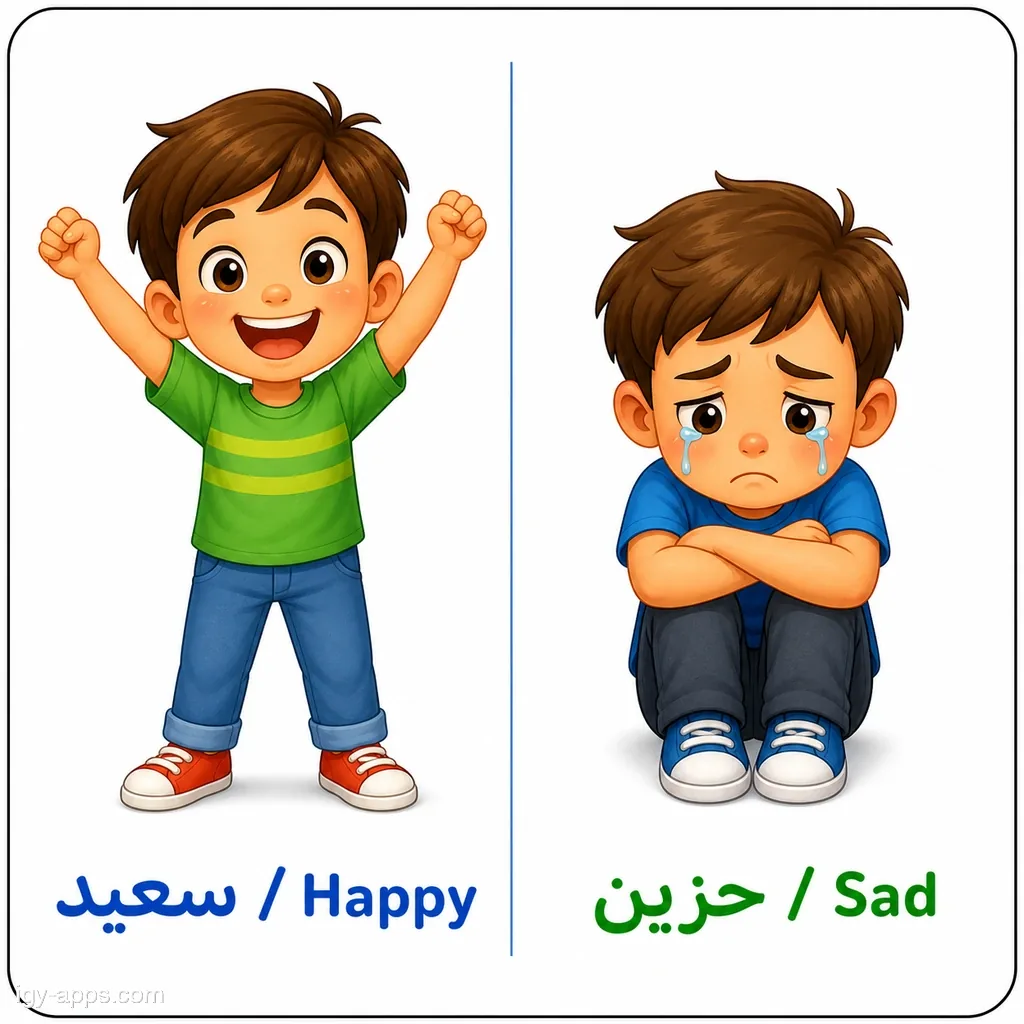 سعيد ↔ حزين | Happy ↔ Sad