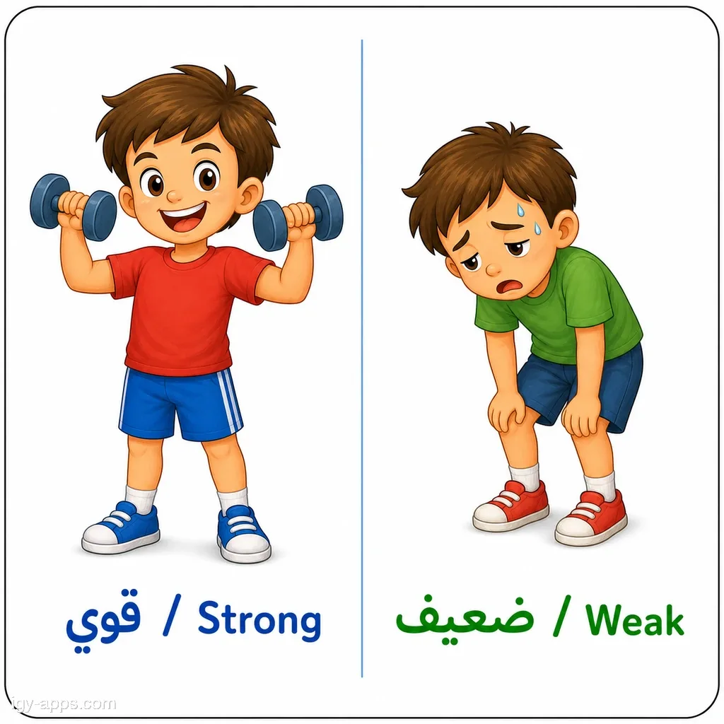 قوي ↔ ضعيف | Strong ↔ Weak