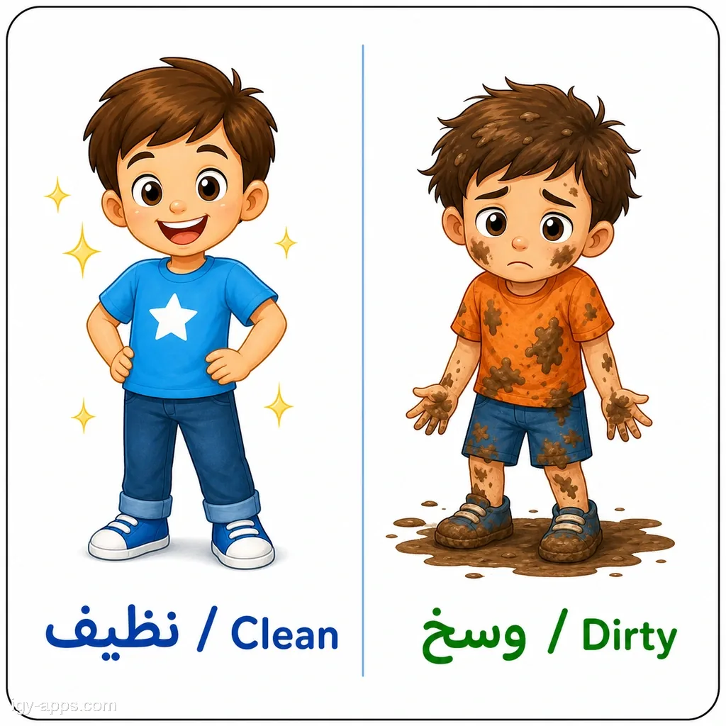 نظيف ↔ وسخ | Clean ↔ Dirty