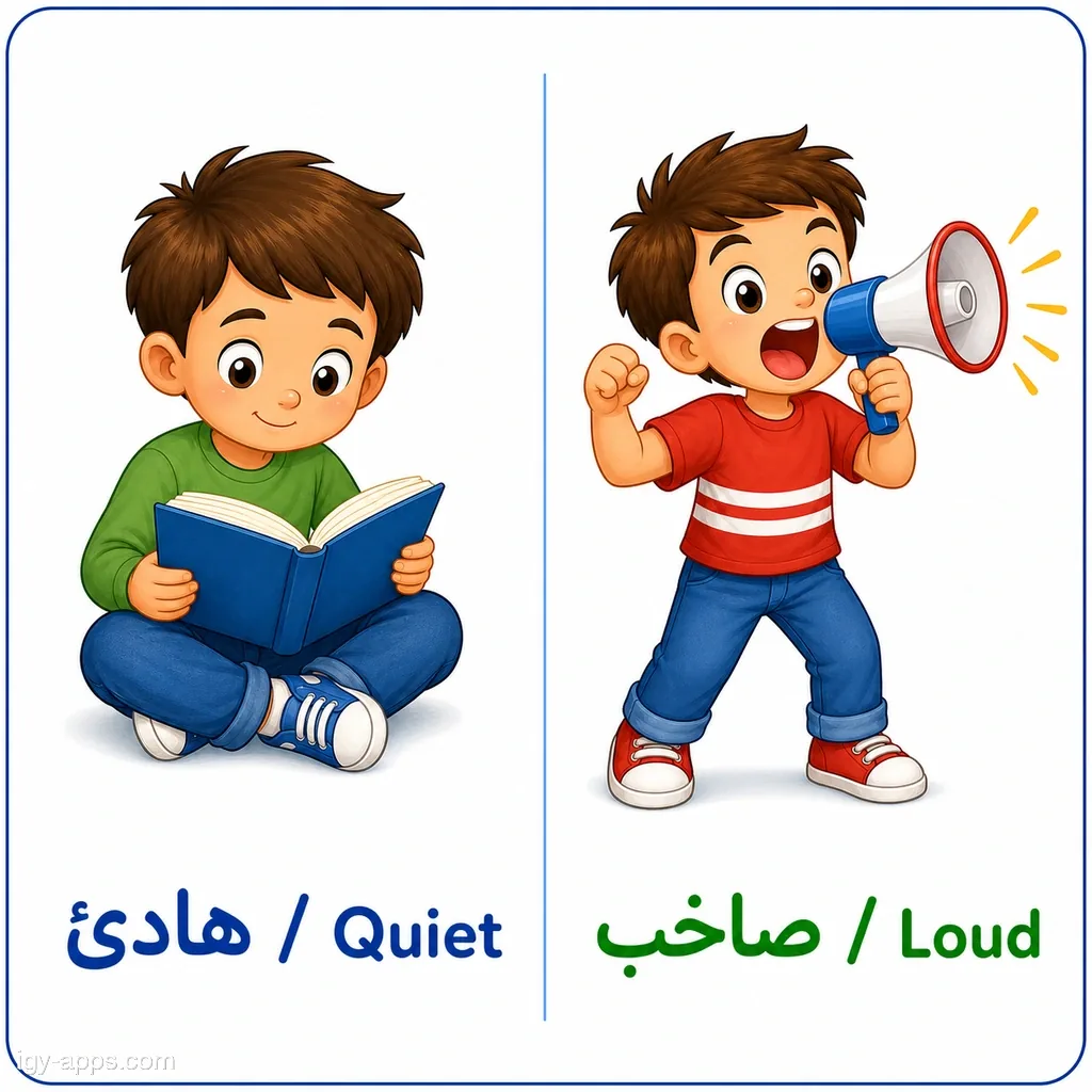 هادئ ↔ صاخب | Quiet ↔ Loud