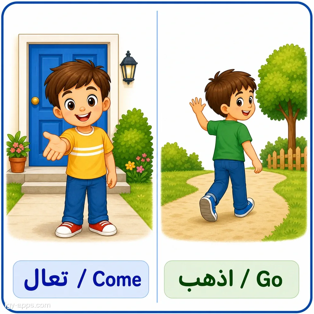 تعال ↔ اذهب | Come ↔ Go