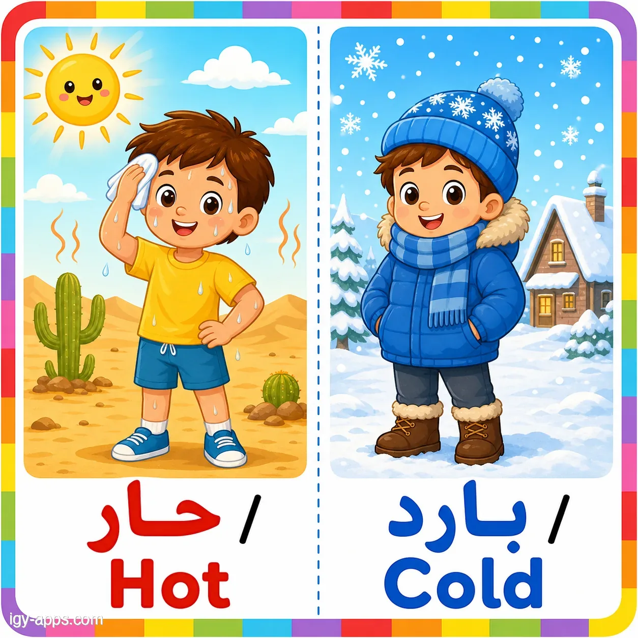 حار ↔ بارد | Hot ↔ Cold