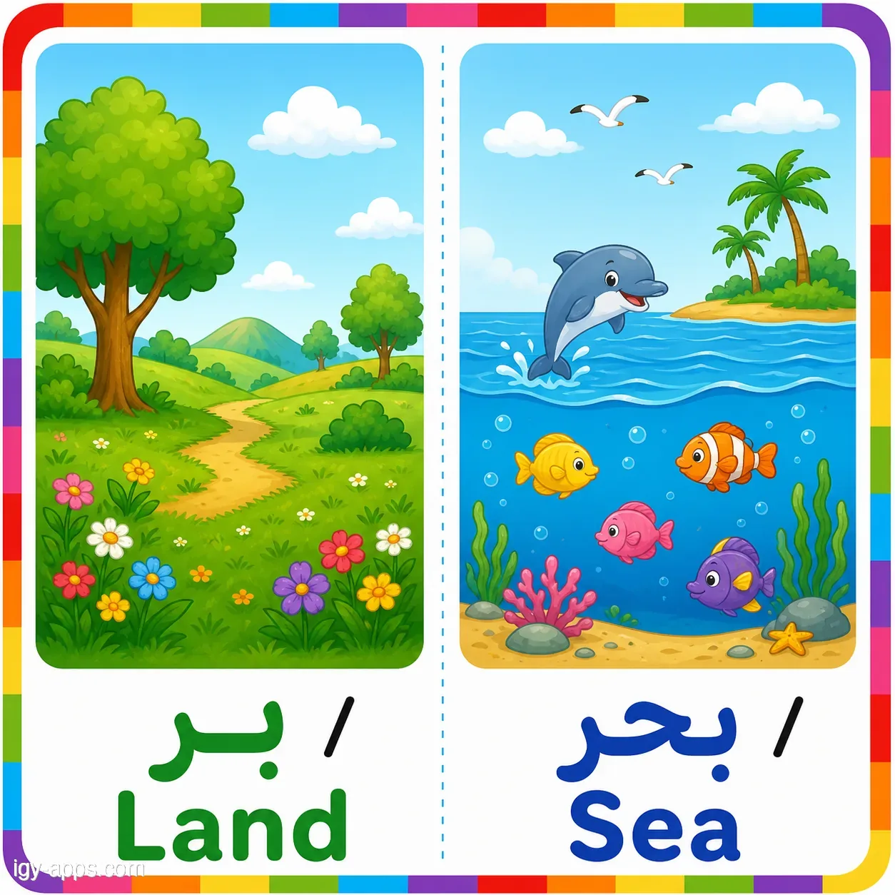 بر ↔ بحر | Land ↔ Sea