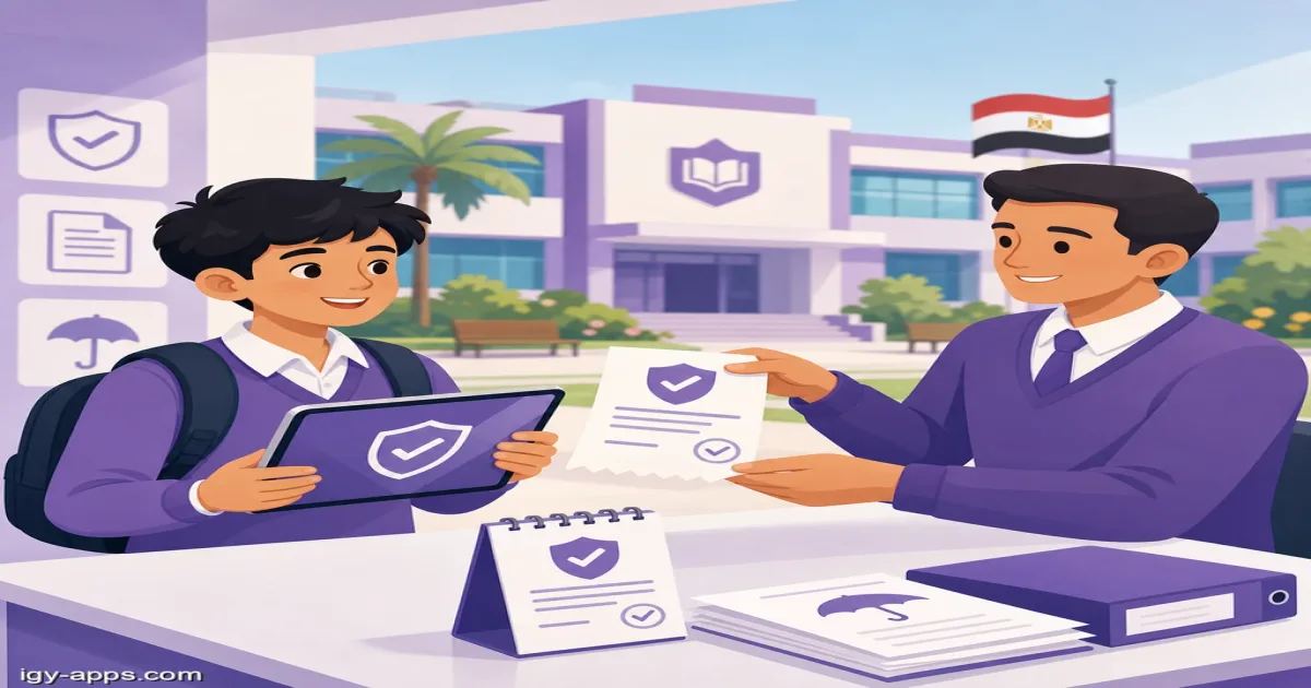 طالب يستلم تابلت الثانوية العامة في المدرسة