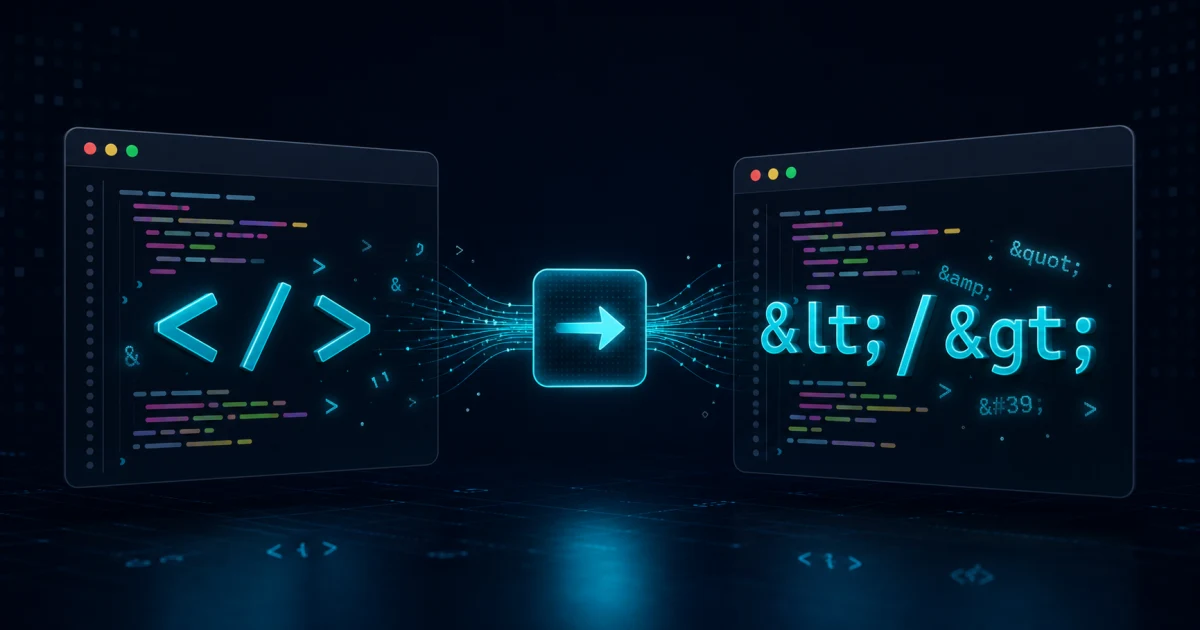 مشفّر كيانات HTML